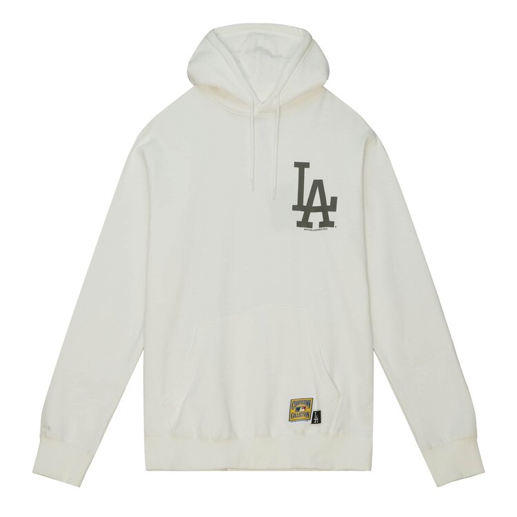 Mitchell and Ness LA Dodgers M&N Cream Hoodie