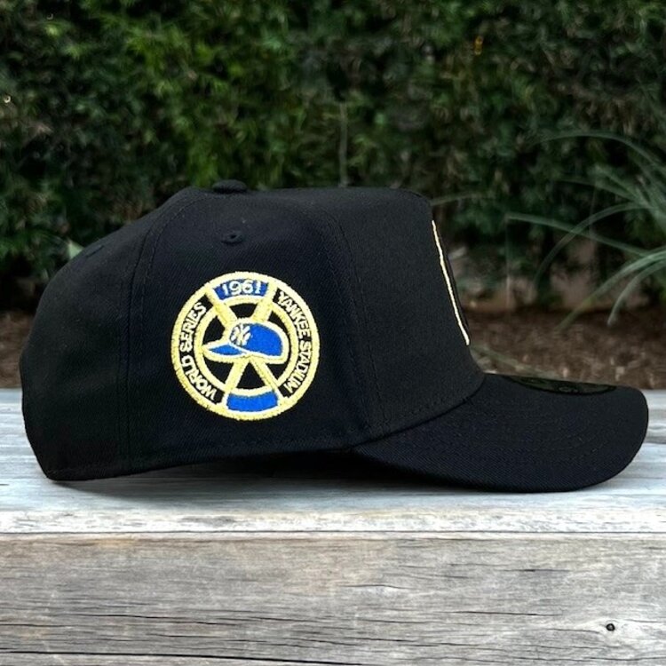 New Era NY Yankees Black Metallic Gold 1961 WS 940 A-Frame
