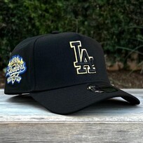 New Era LA Dodgers Black Metallic Gold 100th Anniv 940 A-Frame