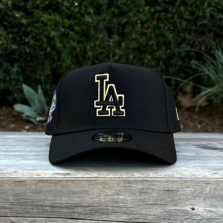 New Era LA Dodgers Black Metallic Gold 100th Anniv 940 A-Frame