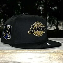 New Era Lakers Black Metallic Gold 950 Snapback