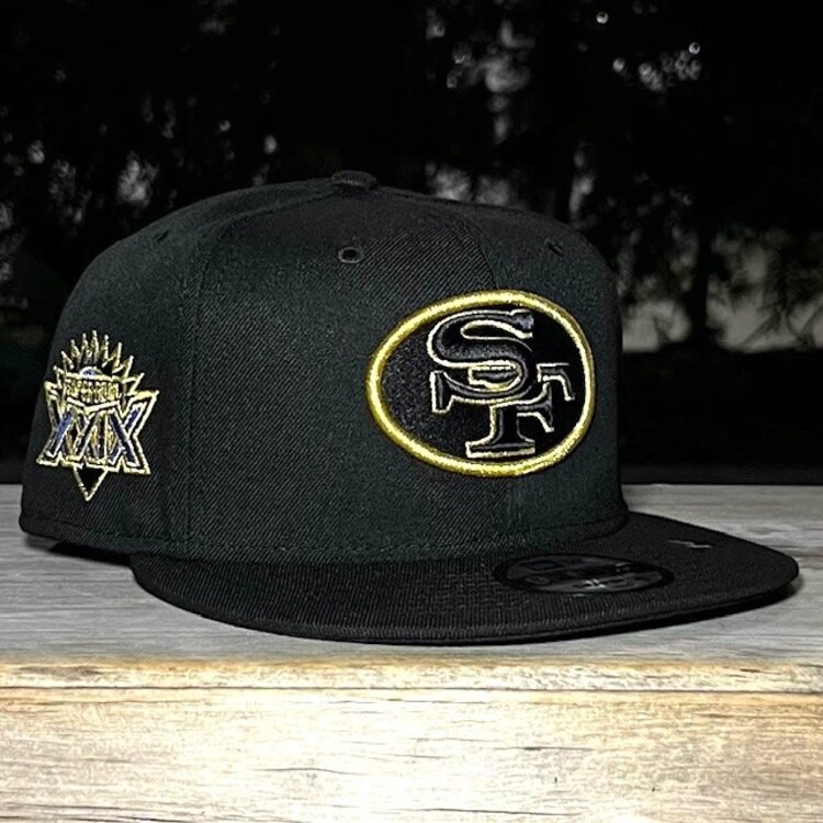 New Era 49ers Black Metallic Gold Super Bowl XXIX 950 Snapback