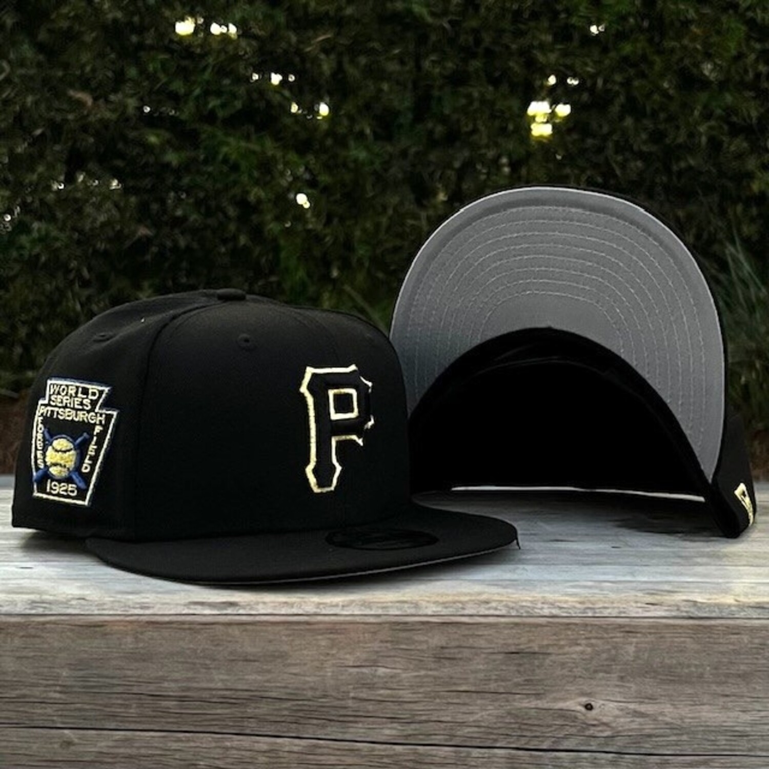 New Era Pirates Black Metallic Gold 1925 WS 950 Snapback - The