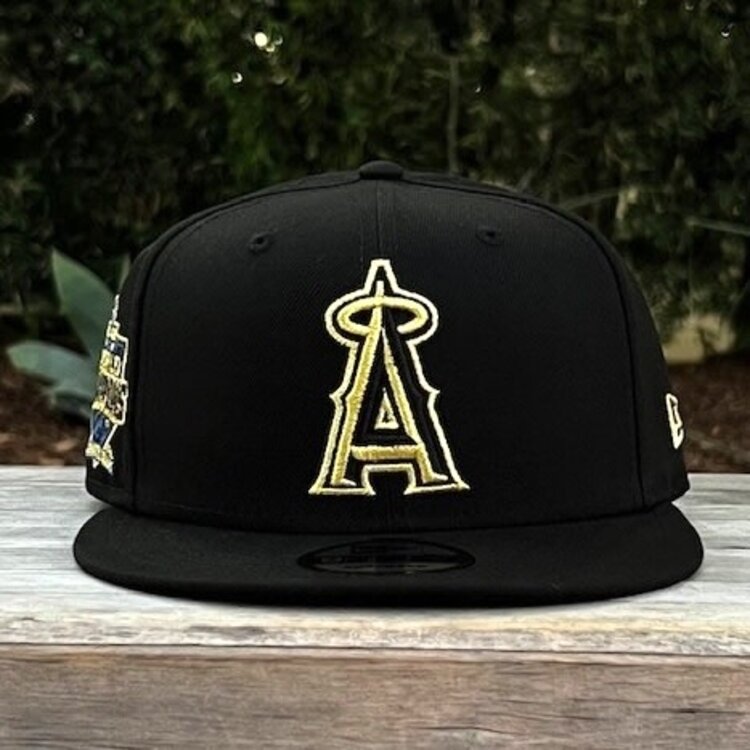 New Era Angels Black Metallic Gold 2002 WS Champs 950 Snapback