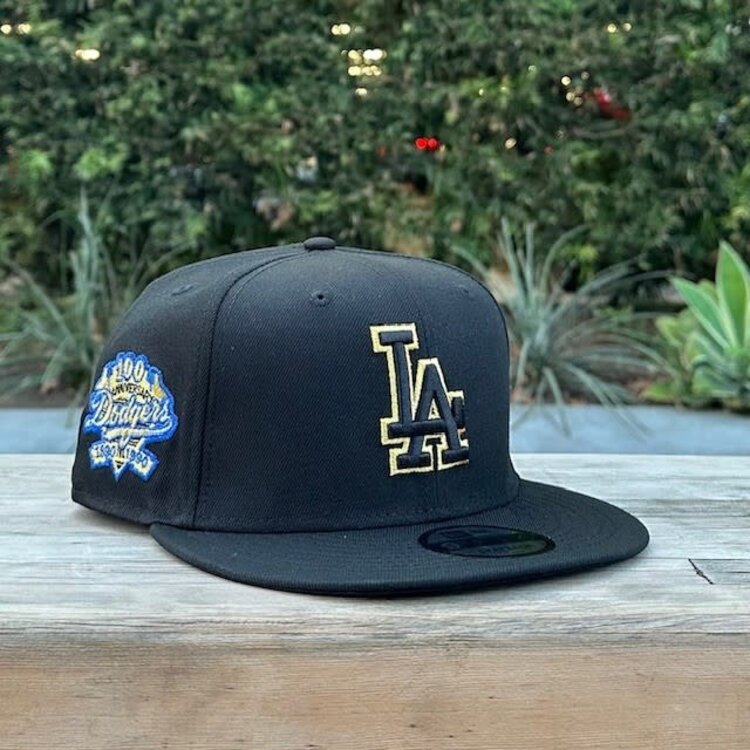 New Era LA Black Metallic Gold 100th Anniv 950 Snapback