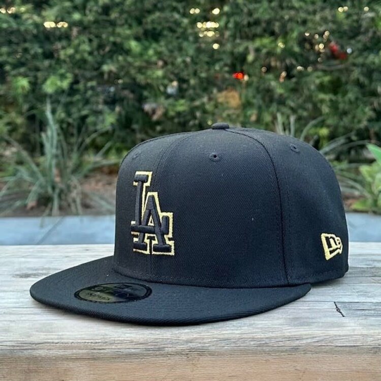 New Era LA Black Metallic Gold 100th Anniv 950 Snapback