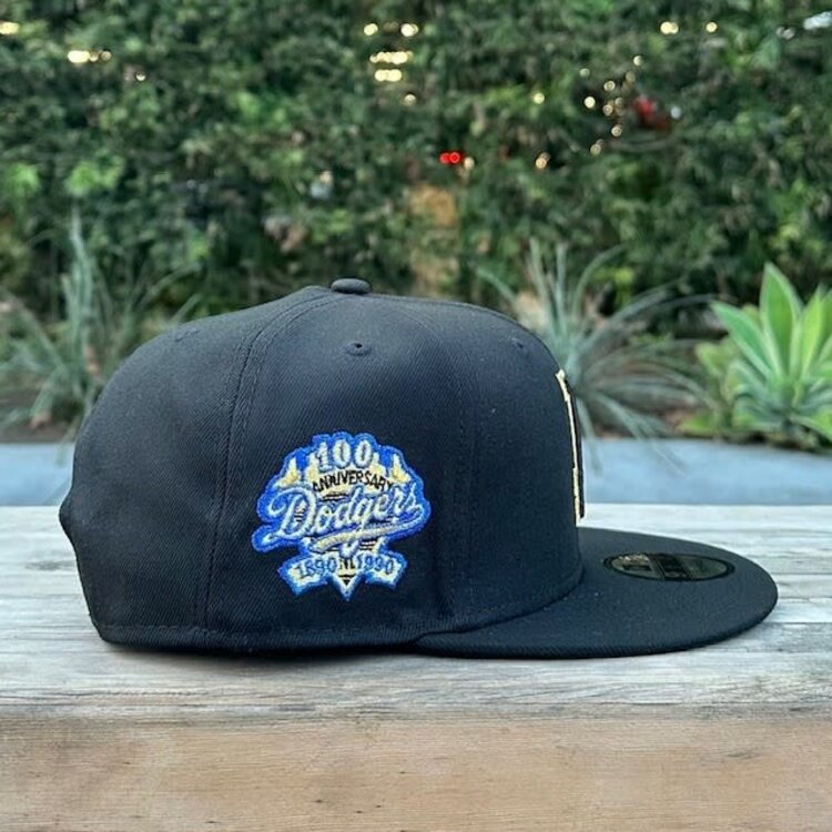 New Era LA Black Metallic Gold 100th Anniv 950 Snapback