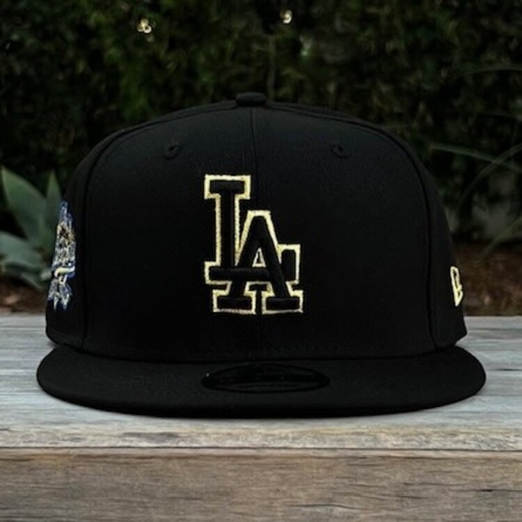 New Era LA Black Metallic Gold 100th Anniv 950 Snapback