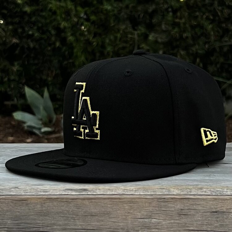 New Era LA Black Metallic Gold 100th Anniv 950 Snapback