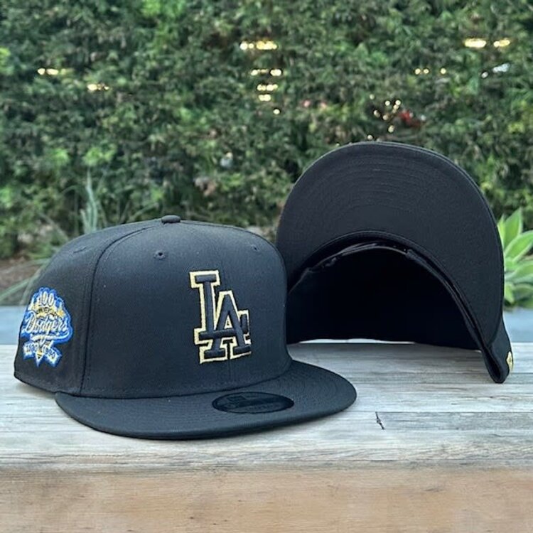 New Era LA Black Metallic Gold 100th Anniv 950 Snapback