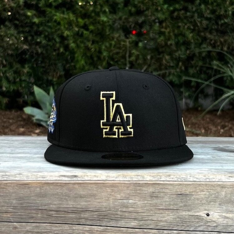New Era LA Black Metallic Gold Outline 100th Anniv