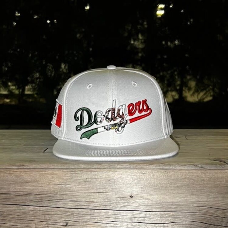 Pro Standard Dodgers Mexico Wordmark PS Snapback White
