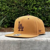 47 Brand LA Dodgers Sure Shot Captain Toffee Brown Snapback