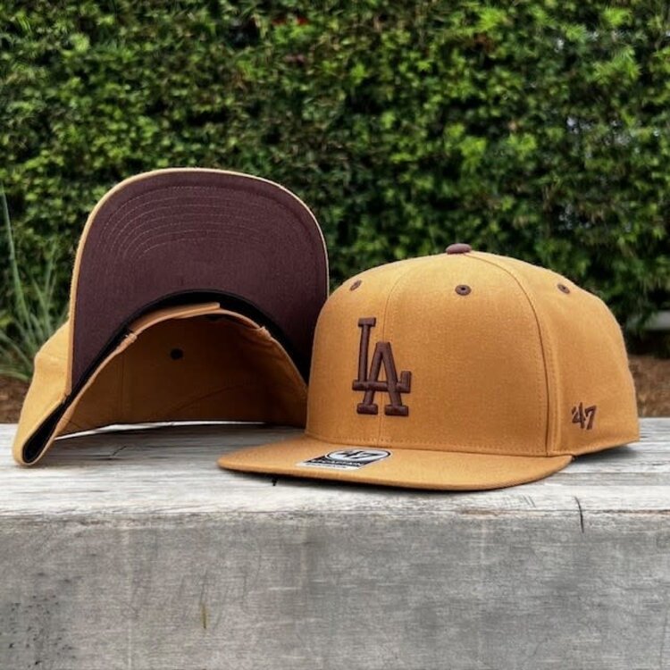 47 Brand LA Dodgers Sure Shot Captain Toffee Brown Snapback