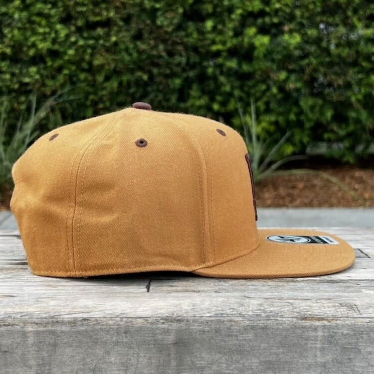 47 Brand LA Dodgers Sure Shot Captain Toffee Brown Snapback