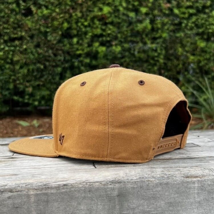 47 Brand LA Dodgers Sure Shot Captain Toffee Brown Snapback