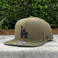 47 Brand LA Dodgers Ballpark Captain Sandalwood Black Snapback Camo UV