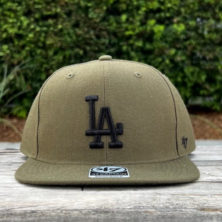 47 Brand LA Dodgers Ballpark Captain Sandalwood Black Snapback Camo UV