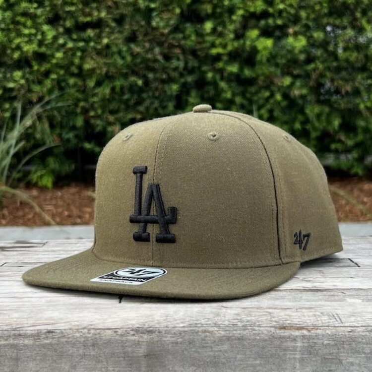 47 Brand LA Dodgers Ballpark Captain Sandalwood Black Snapback Camo UV