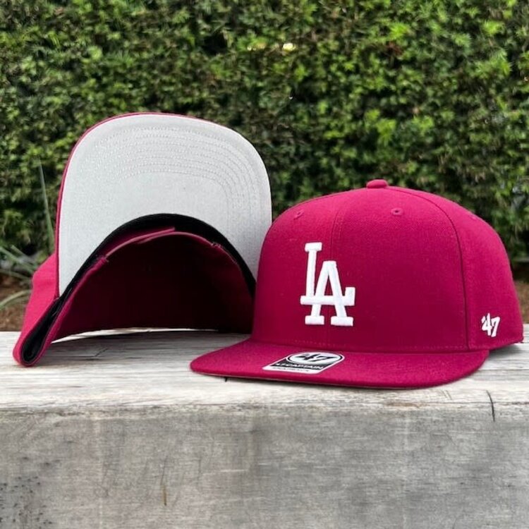 47 Brand LA Dodgers Sure Shot Captain Cardinal Snapback