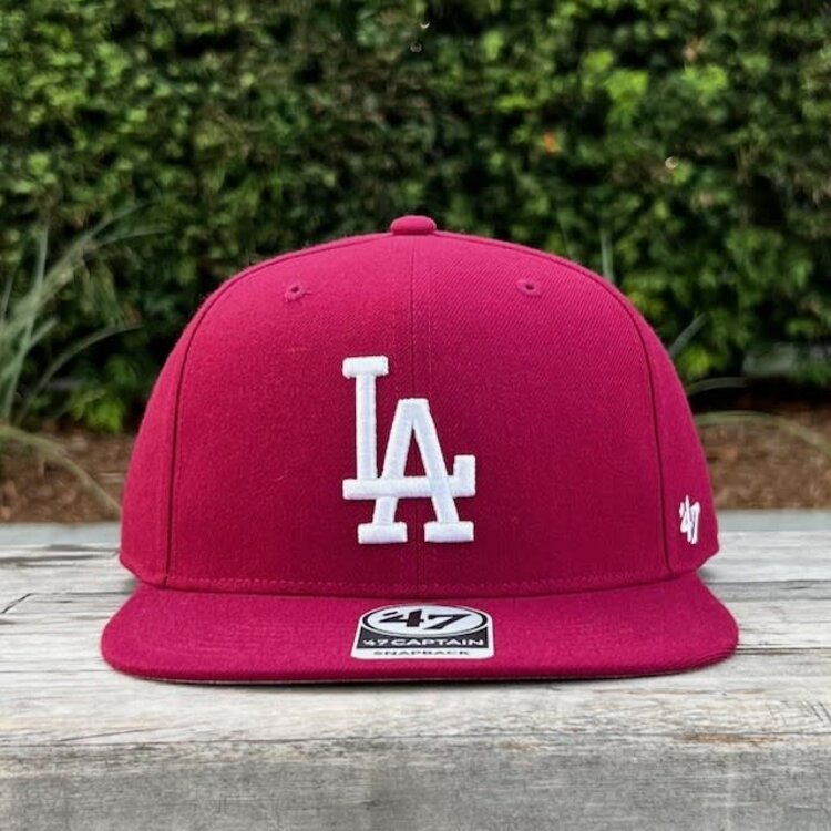 47 Brand LA Dodgers Sure Shot Captain Cardinal Snapback