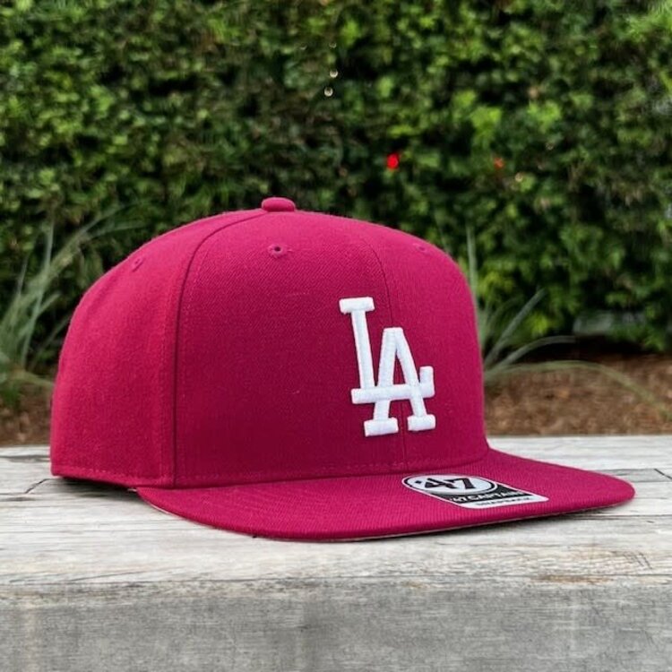 47 Brand LA Dodgers Sure Shot Captain Cardinal Snapback