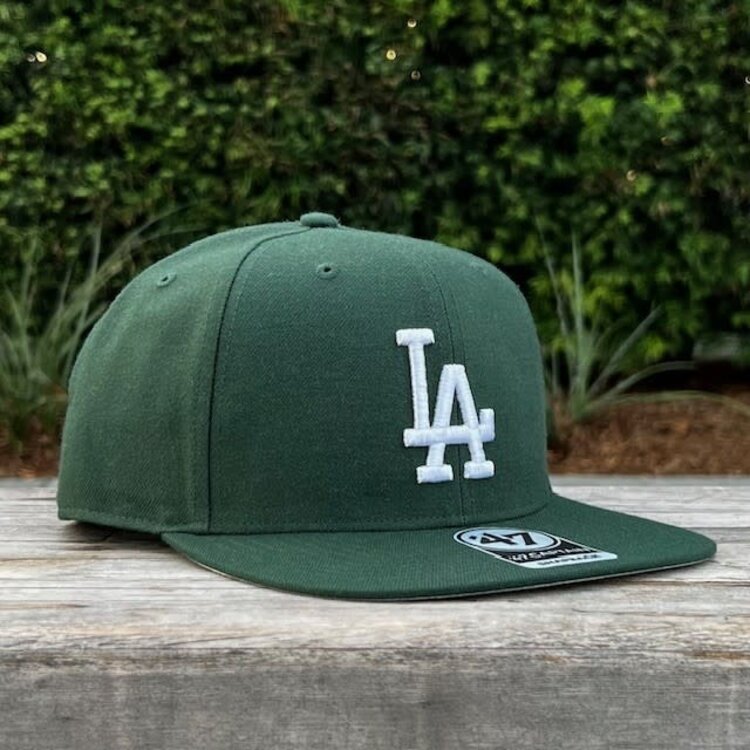 47 Brand LA Dodgers Sure Shot Captain Dark Green Snapback
