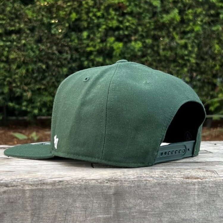 47 Brand LA Dodgers Sure Shot Captain Dark Green Snapback