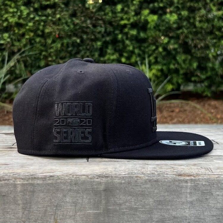 47 Brand LA Dodgers Sure Shot Captain Black Black 2020 World Series Snapback