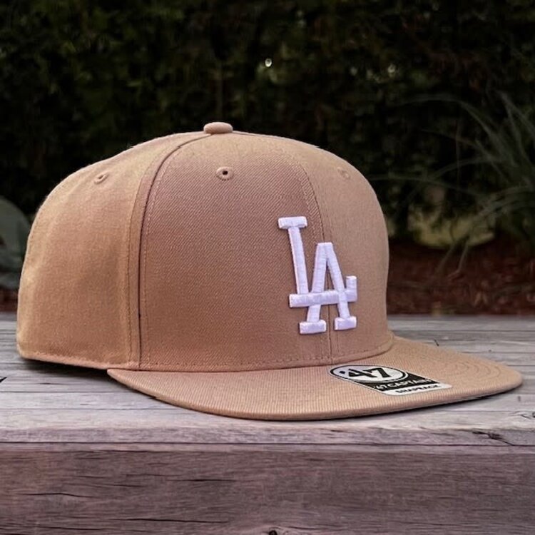 47 Brand LA Dodgers Sure Shot Captain Khaki Snapback