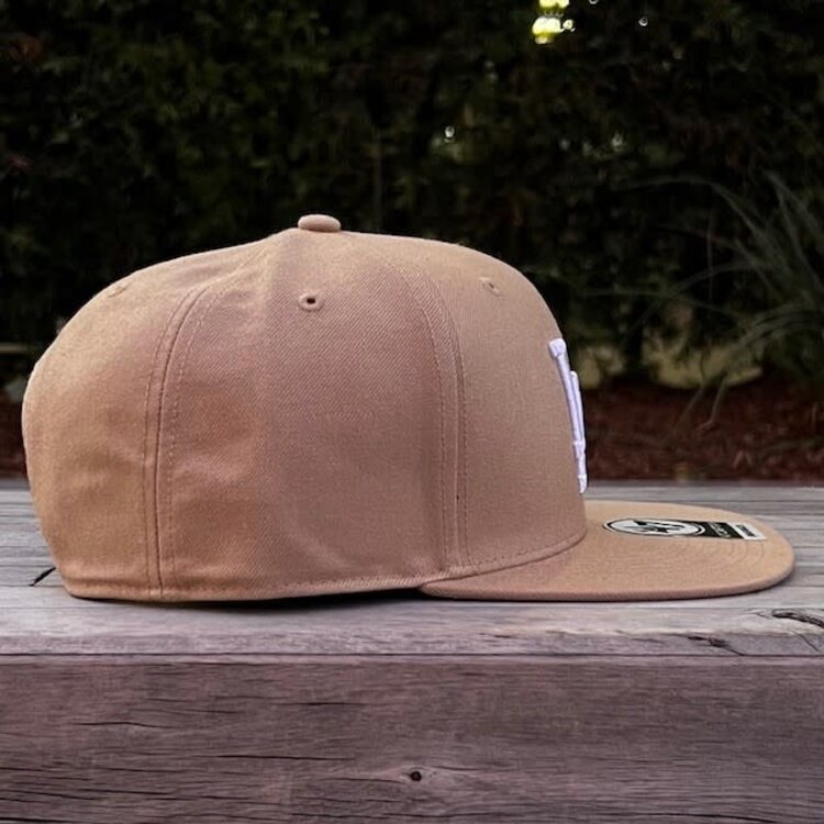 47 Brand LA Dodgers Sure Shot Captain Khaki Snapback