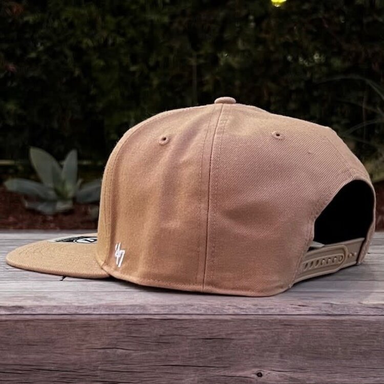 47 Brand LA Dodgers Sure Shot Captain Khaki Snapback