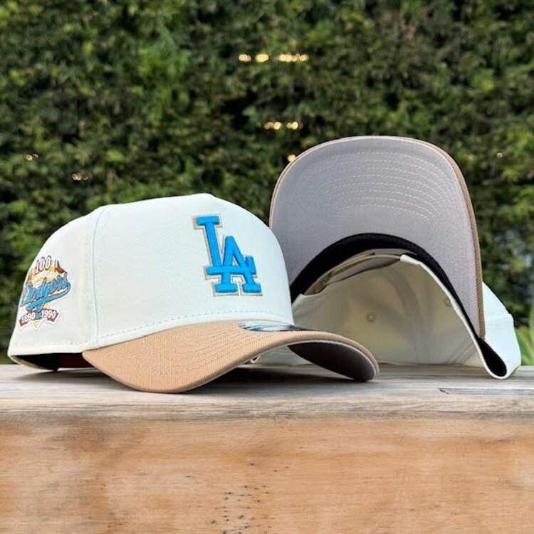 New Era LA Dodgers Ivory/Khaki 100 Years 940 A-Frame