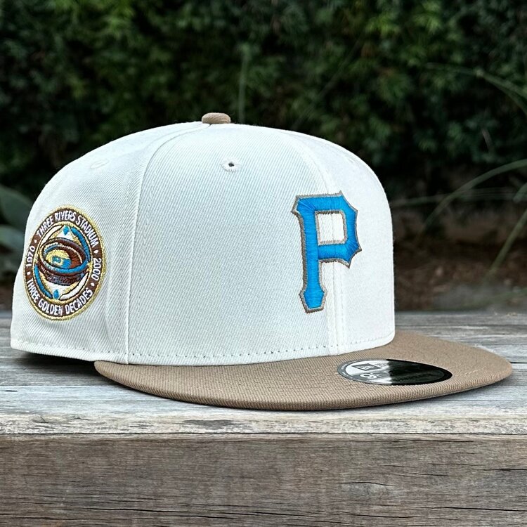 New Era Pirates Ivory/Khaki Three Golden Decades 950 Snapback