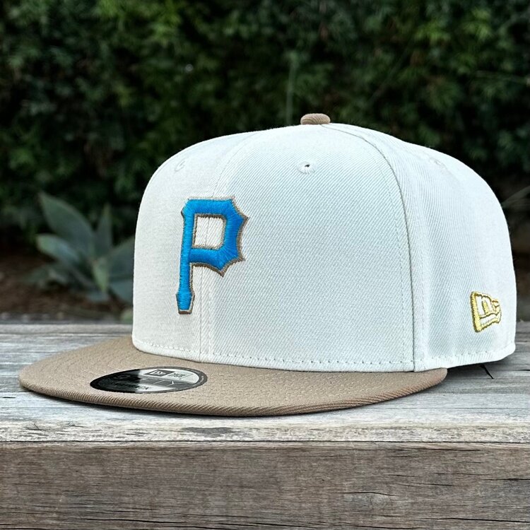 New Era Pirates Ivory/Khaki Three Golden Decades 950 Snapback