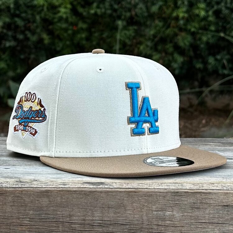New Era LA Dodgers Ivory/Khaki 100 Years 950 Snapback