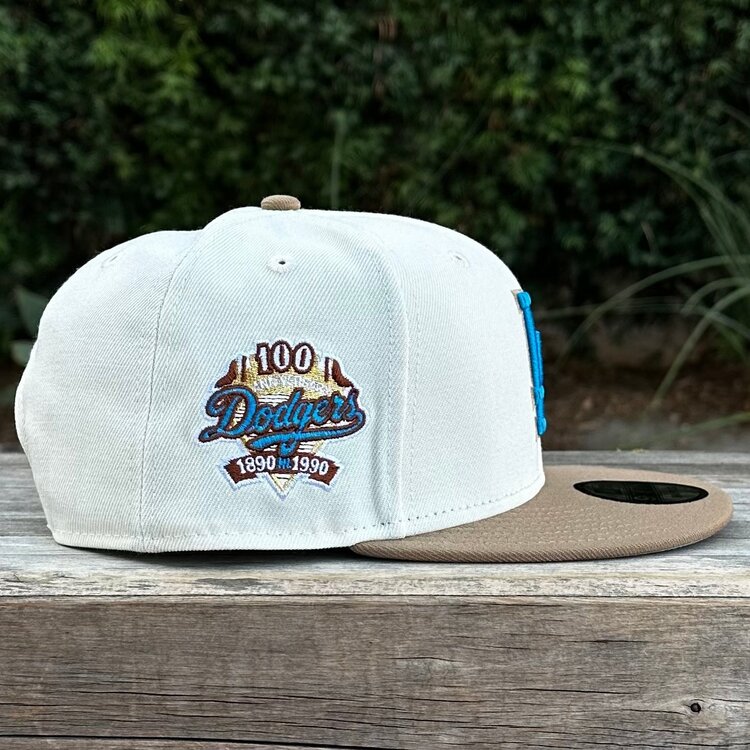 New Era LA Dodgers Ivory/Khaki 100 Years 950 Snapback