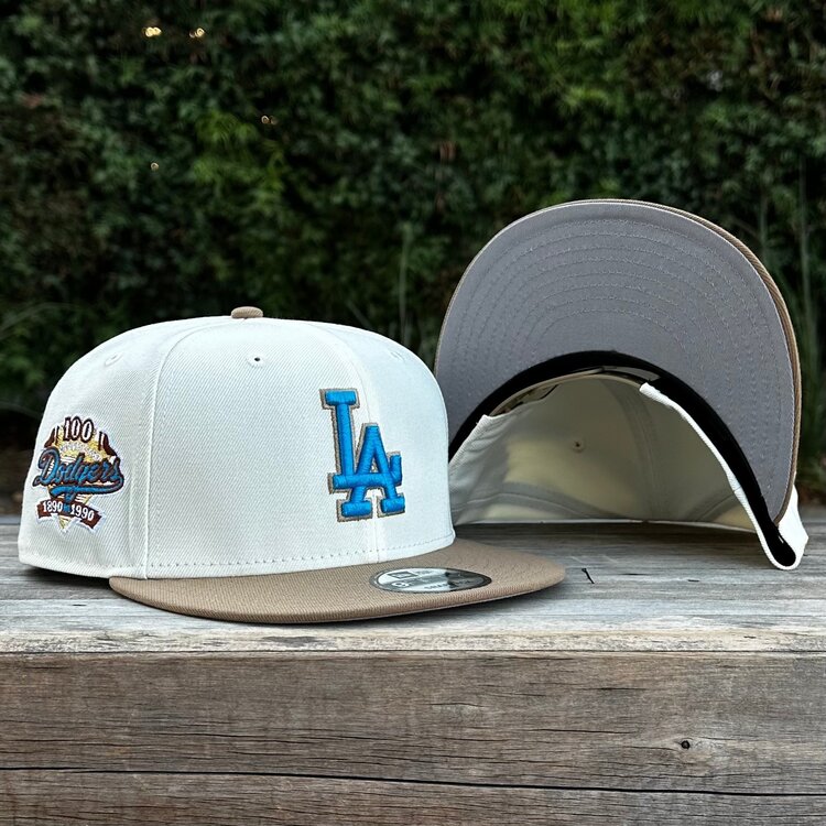 New Era LA Dodgers Ivory/Khaki 100 Years 950 Snapback