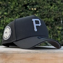 New Era Pirates Black Gray Metallic 30th Stadium Anniversary 940 A-Frame