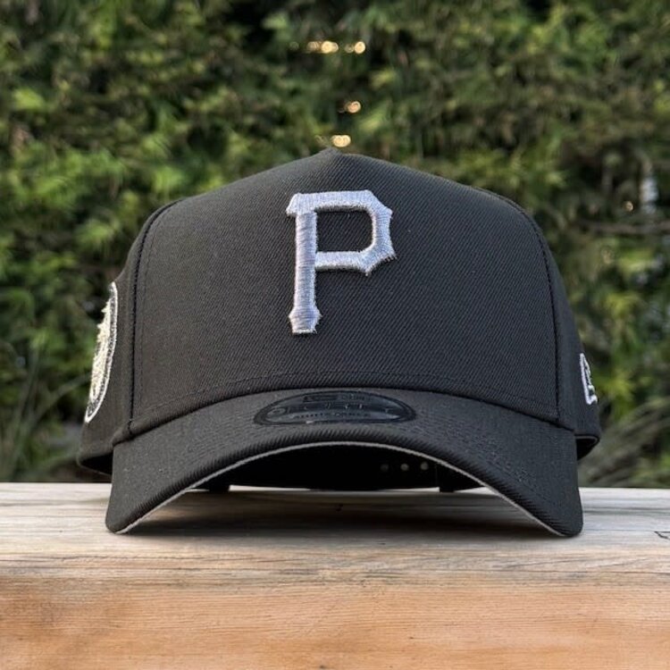 New Era Pirates Black Gray Metallic 30th Stadium Anniversary 940 A-Frame