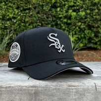 New Era White Sox Black Gray Metallic 75 Years Comiskey Park 940 A-Frame