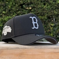 New Era Boston Black Gray Metallic 100th Stadium Anniversary 940 A-Frame