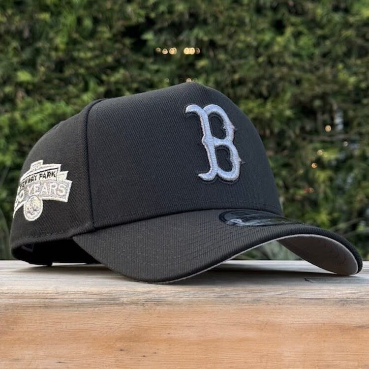 New Era Boston Black Gray Metallic 100th Stadium Anniversary 940 A-Frame