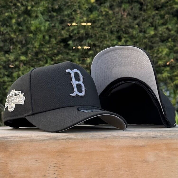 New Era Boston Black Gray Metallic 100th Stadium Anniversary 940 A-Frame