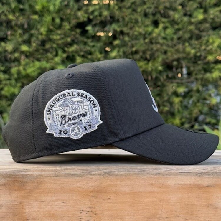 New Era Atlanta Black Gray Metallic Inaugural Stadium SP 940 A-Frame