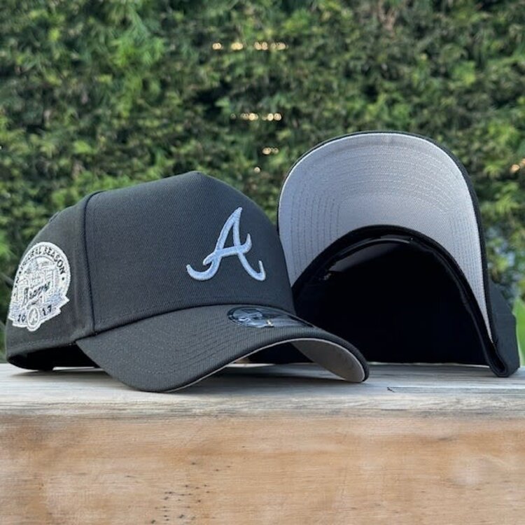 New Era Atlanta Black Gray Metallic Inaugural Stadium SP 940 A-Frame