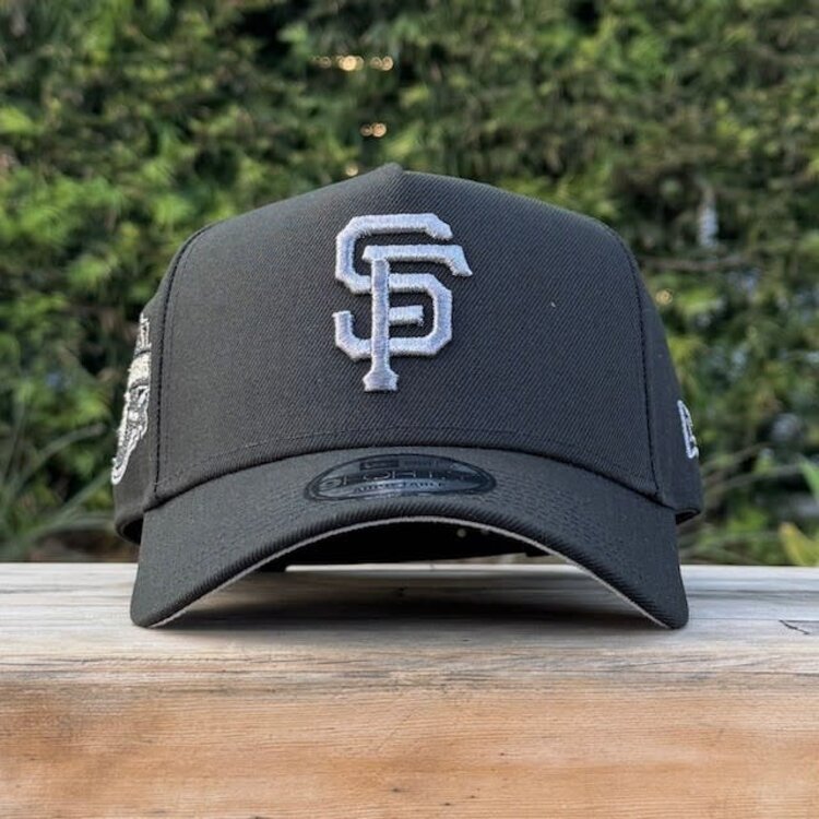 New Era SF Giants Black Gray Metallic Inaugural Year SP 940 A-Frame