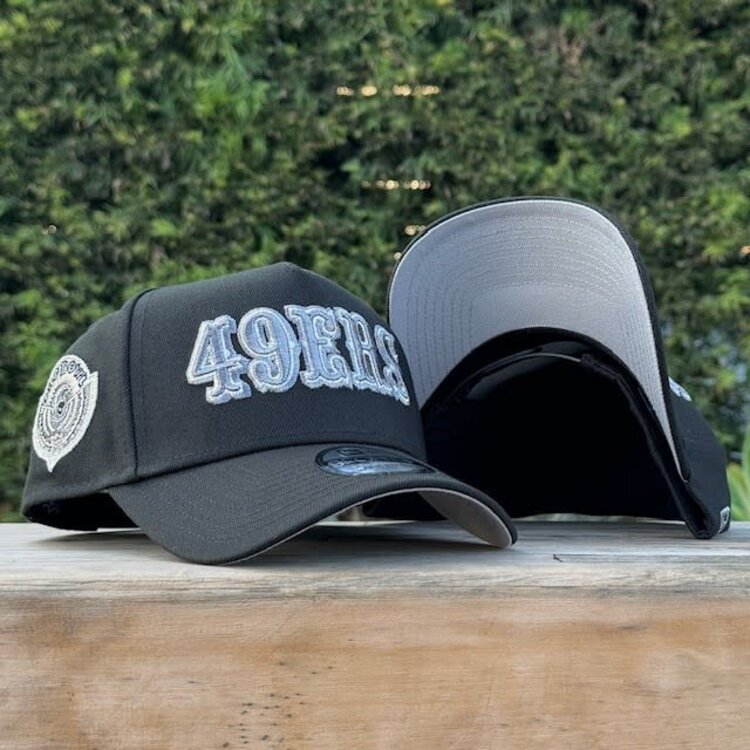 New Era 49ers Retro Black Gray Metallic Pro Bowl 940 A-Frame