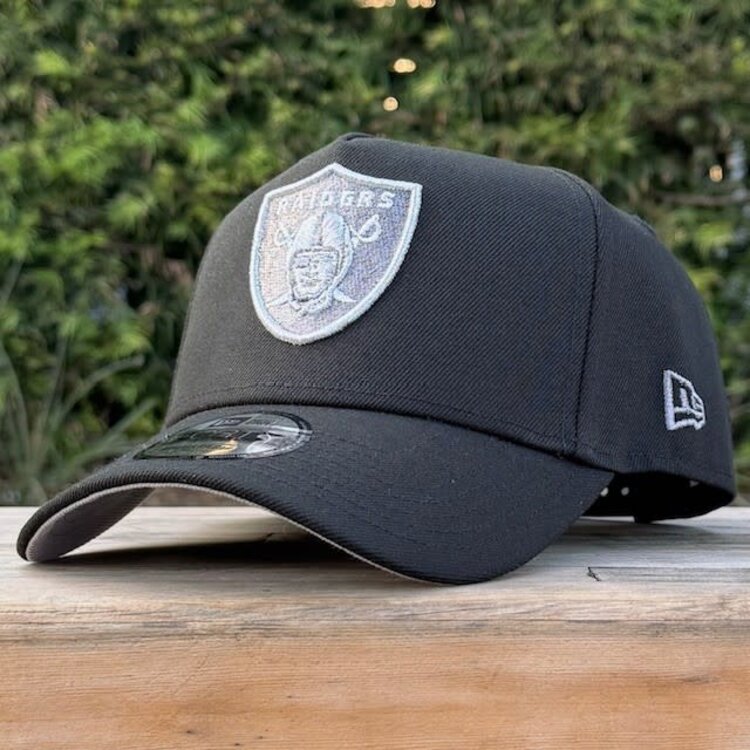 New Era Raiders Black Gray Metallic Super Bowl Champions 940 A-Frame