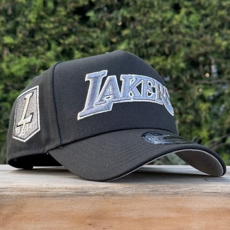 New Era Lakers Black Gray Metallic Est. 1947 SP 940 A-Frame